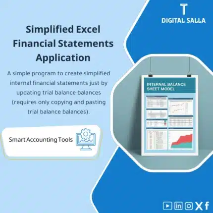 Ready-made Financial Statements Template, showing an Excel program interface for creating financial statements, with graphs and financial tables, helps simplify the process of preparing internal financial statements. (Image: Financial statement excel template.)