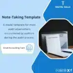 Audit ObservationNote-Taking, showing an open book titled "LETTER OF OBSERVATIONS", a pen, and another document, helps simplify the process of recording audit observations. (Image: Auditor notes book.)