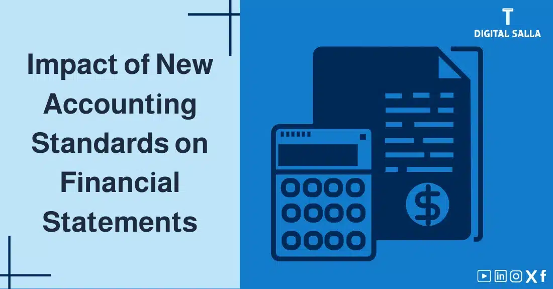 "Illustrative image for an article on the impact of New Accounting Standards on financial statements. Features the article