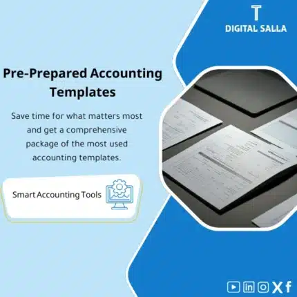 Pre-Prepared Accounting Templates for organizing financial affairs, showing a set of papers containing various accounting templates, helps simplify accounting operations. (Image: A collection of various accounting templates)